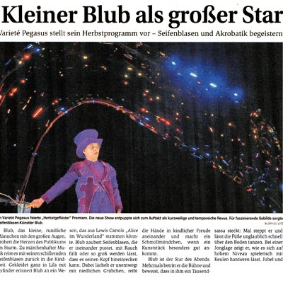 Kleiner Blub als großer Star!