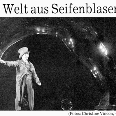 Ein Welt aus Seifenblasen zauberte Blub